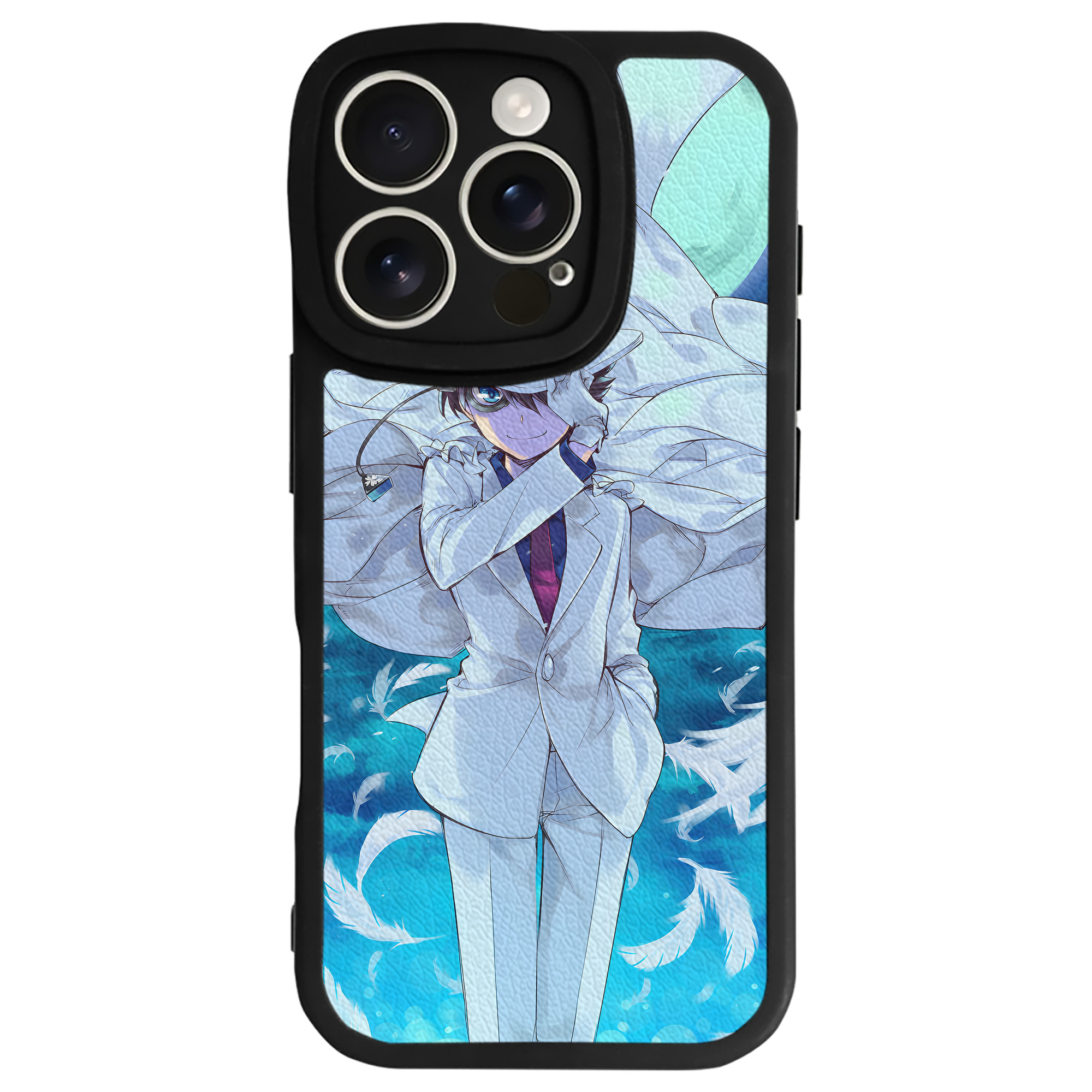 （画像用） 名探偵コナン Detective Conan 【iPhone 16シリーズ対応】シリコンスマホケース（レザー調） 材質：シリコン